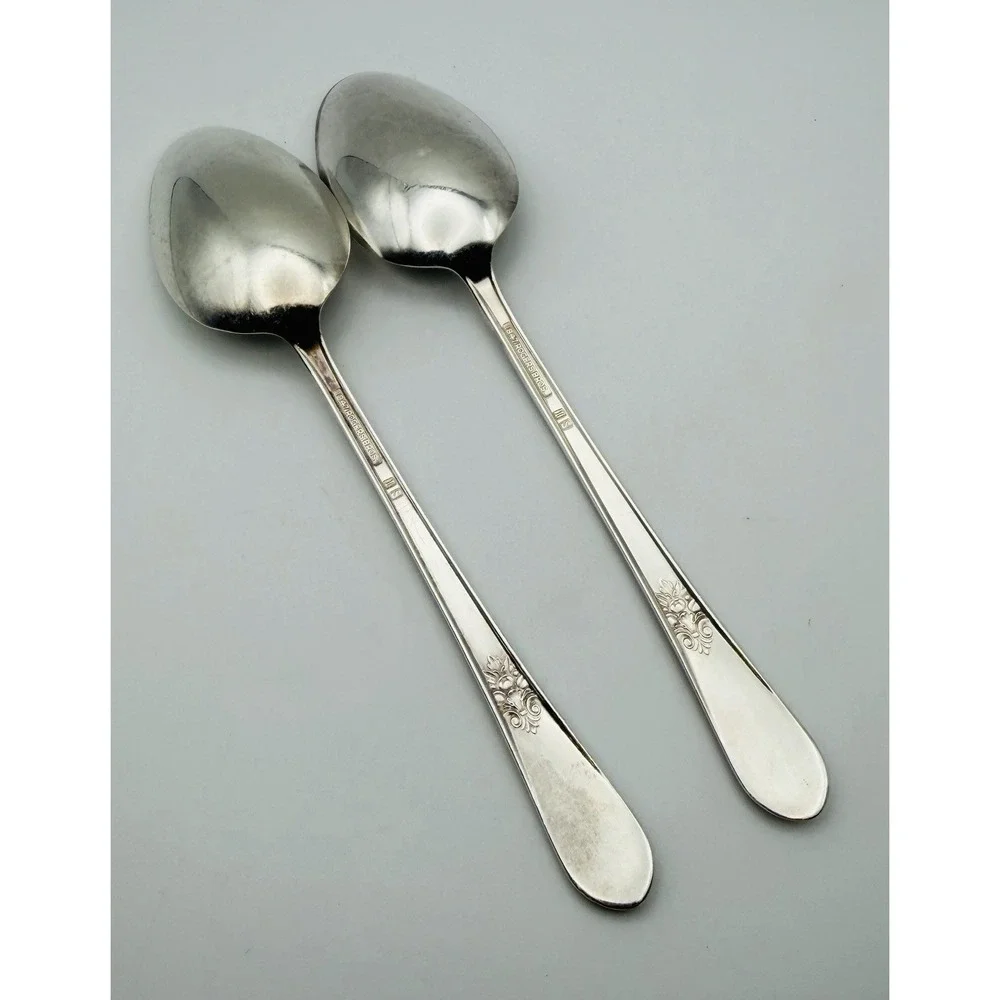 Pair 1847 Rogers Bros ADORATION Silverplate 7.25